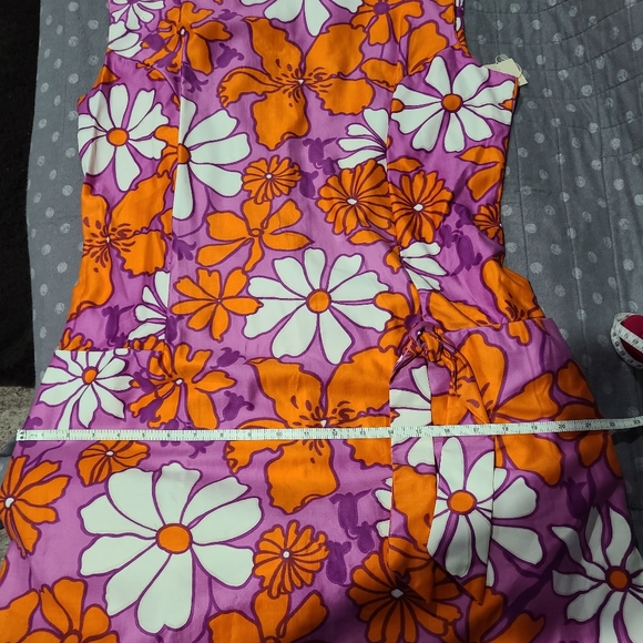 Vintage Shaker Square Floral Print Dress - Picture 12 of 14